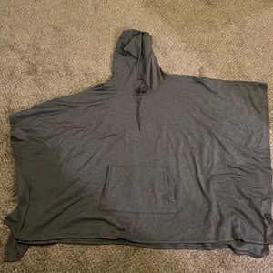 Large/Extra-Large Gray Poncho Sweatshirt
